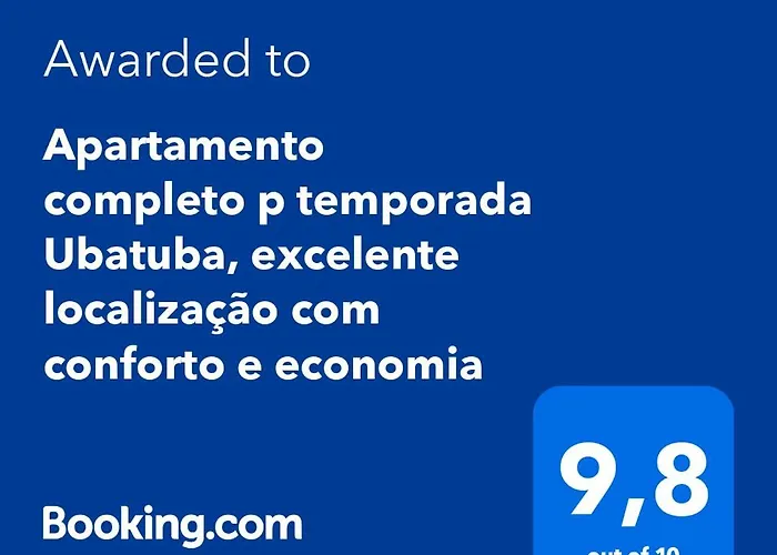 Apartamento Completo P Temporada Ubatuba, Excelente Localizacao Com Conforto E Economia